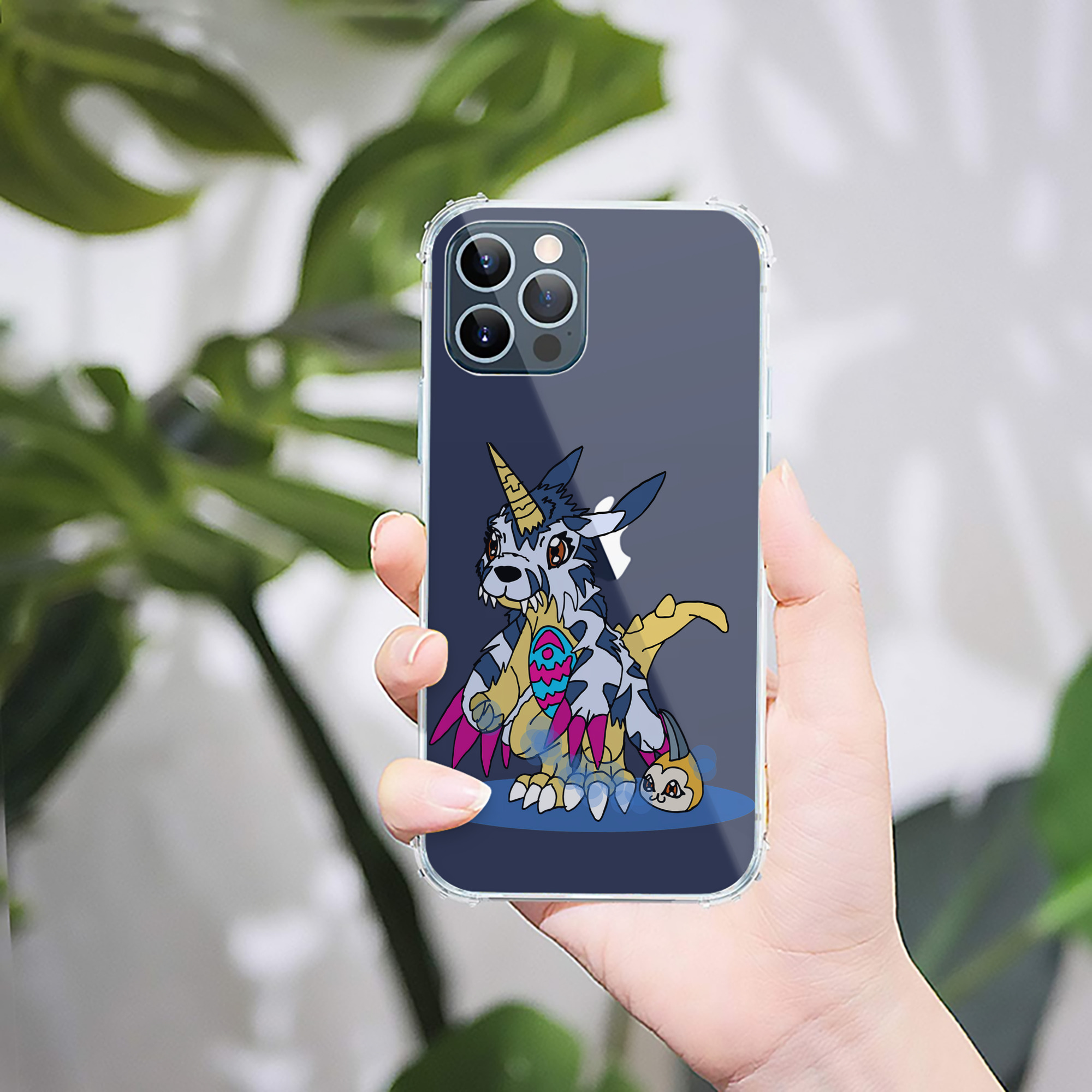 （画像用） Digimon デジタルモンスター/デジモン 【iPhone 12シリーズ対応】透明スマホケース（クリアソフトケース）